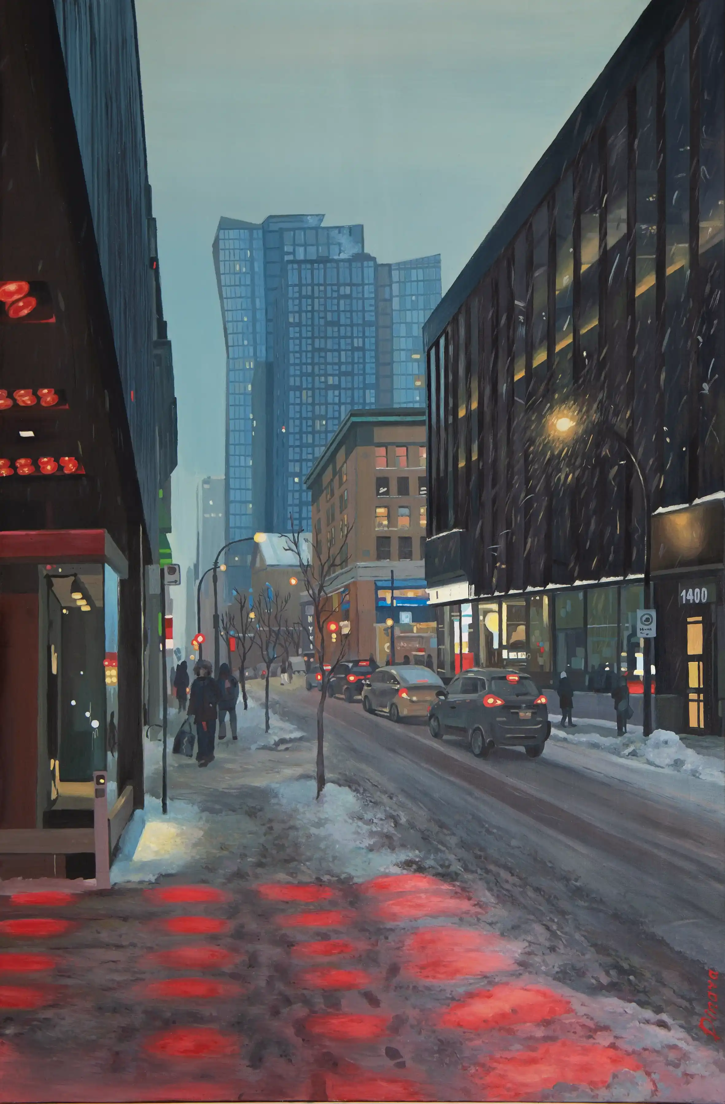 Rouge sur neige